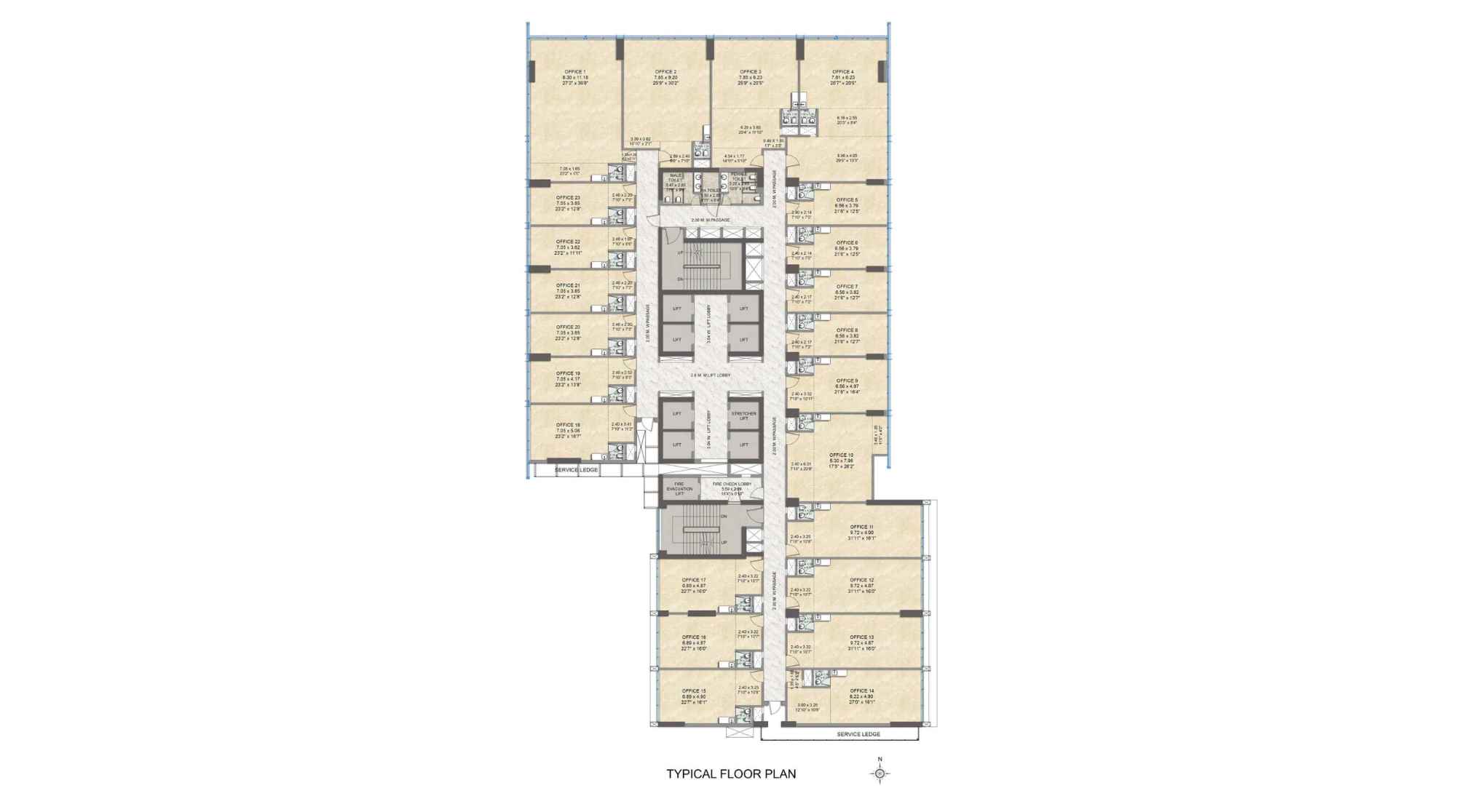 Kalpataru-Virtus-Typical-Floor-Plan